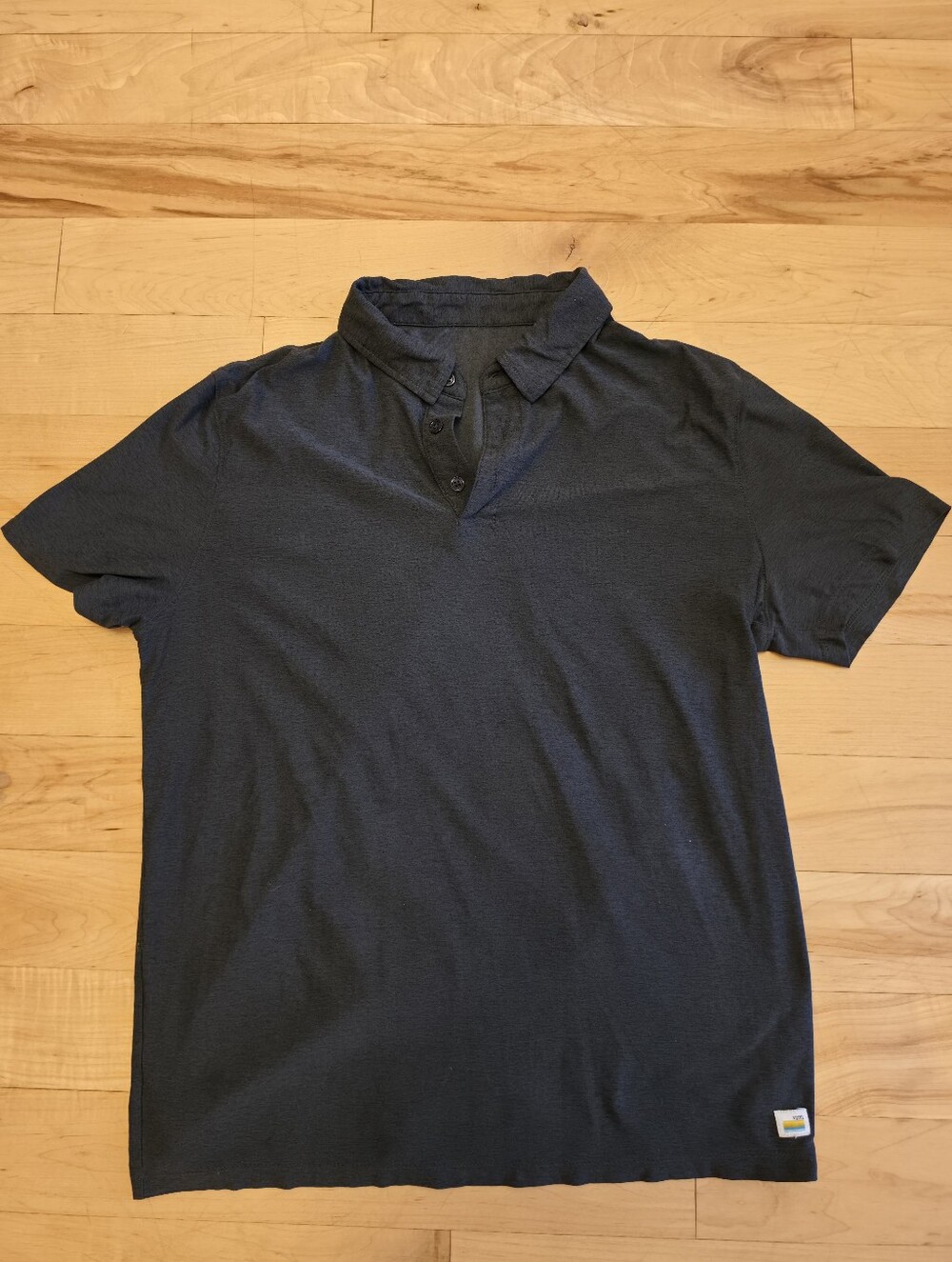 Vuori Strato Polo Men's Small Charcoal Gray Performance Polo Athletic